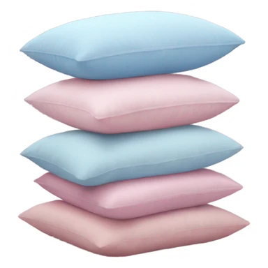 Pink and pastel blue cushions  sticker