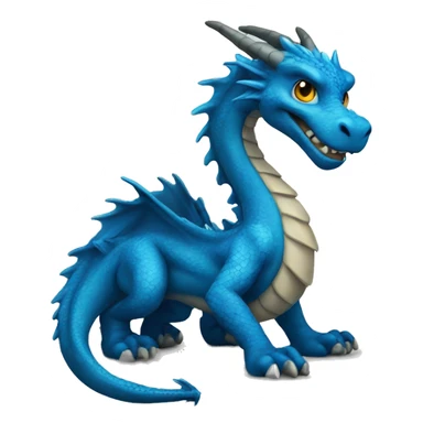Blue dragon sticker