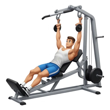 guy how to use a leg press machine sticker