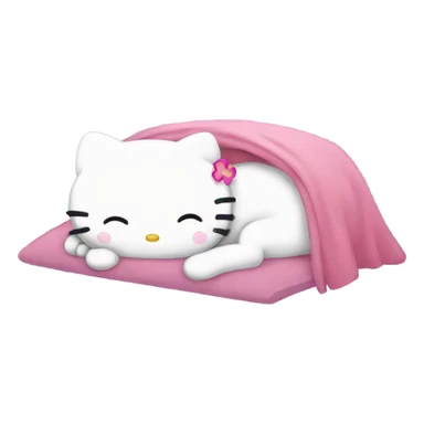 hello kitty sleeping  sticker