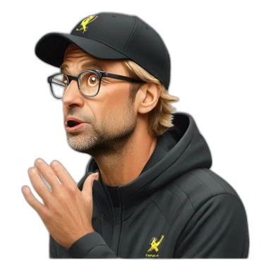 Klopp air kiss sticker