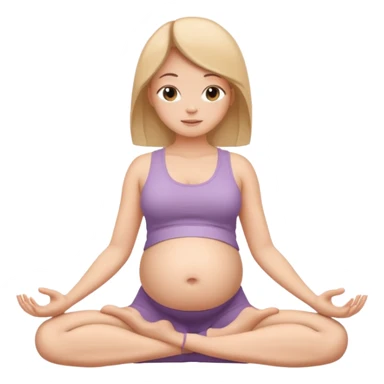 pregnant yogaemoji sticker