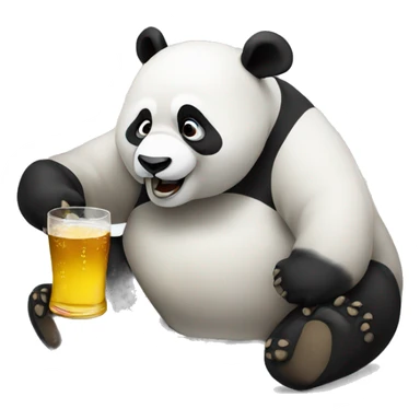 Drunk Panda  sticker