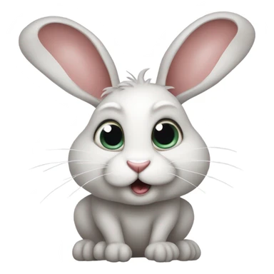 Very scared animal sticker