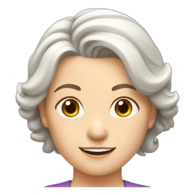 middle-aged white woman doing gymnastics sticker