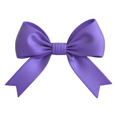 elegant coquette bow with shiny satin texture sticker