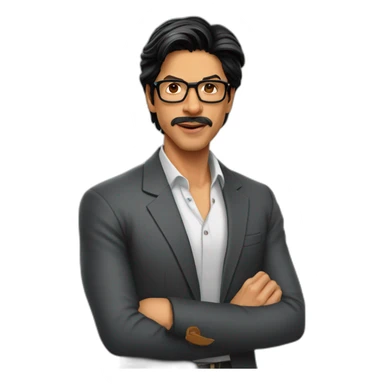 Shahrukh khan as a university teacher sticker