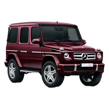 Burgundy G-class sticker