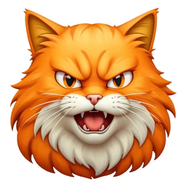 Hissing cat sticker