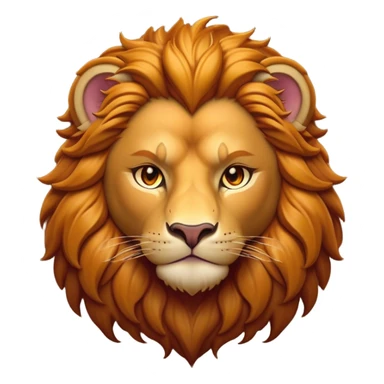 Cinematic Noble Lio Cub Portrait Emoji, Poised and regal, with a powerful, muscular build and a majestic, tawny mane, deep-set soulful amber eyes, Simplified yet sharp and sophisticated features, highly detailed, glowing with a warm, dignified glow, high shine, intelligent and fierce, stylized with an air of wild majesty, focused and attentive, soft glowing outline, capturing the essence of a watchful and confident king, so majestic it feels as though it could roar out of the screen with effortless authority! sticker