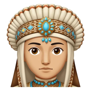 Uzbek national headdress sticker