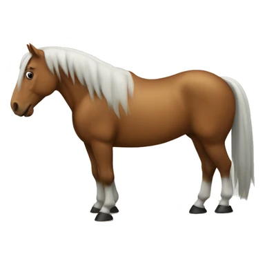 Horse on a mote.  sticker