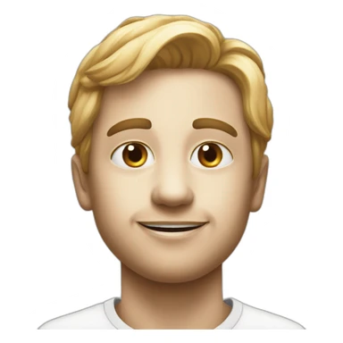 one letter typography, black and white, realistic sticker