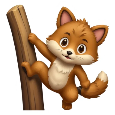 animal climbing sticker