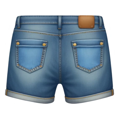 jean shorts back sticker