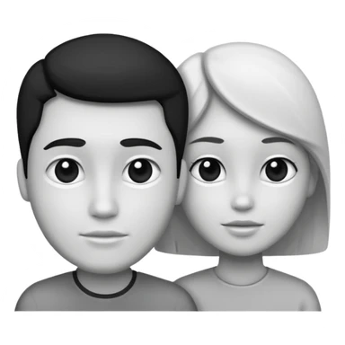 Humanos dnd estilo blanco y negro dibujo sticker