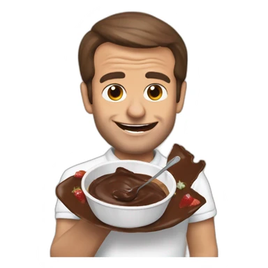 Manuel Macron eat nutella sticker