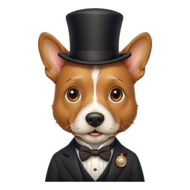 terrier gentleman sticker