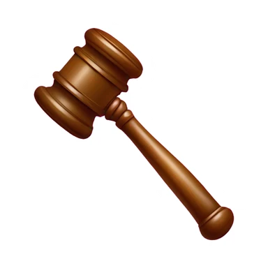 judge mallet in pink sticker