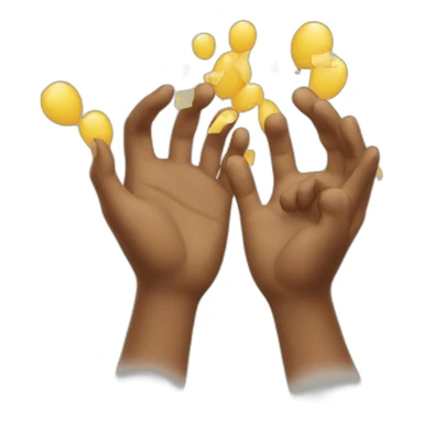 celebration hands sticker