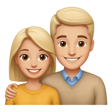 sweet selfie moment together without watch sticker