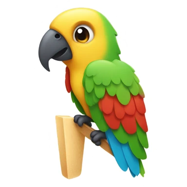 A parrot popsicle sticker
