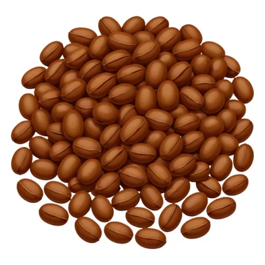 raw beans (like brazilian beans) sticker