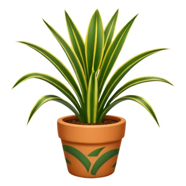 Snake plant potted sticker