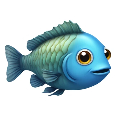 Fish swimming in larva  sticker