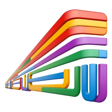 stylized subway lines on card. sticker