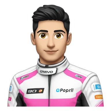 Esteban Ocon alpine suit sticker