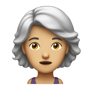 Very tired lady  sticker