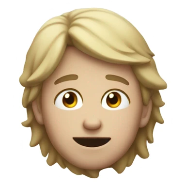 boy laing face to the ground looking  sticker