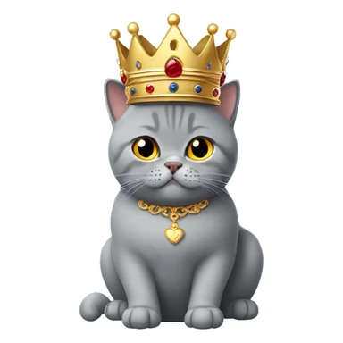 British shorthair with Crown  sticker