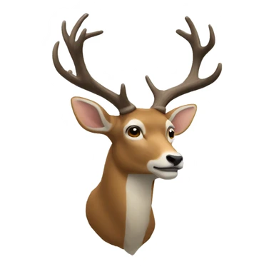 cerf corps entier sticker