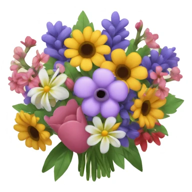 bouquet of assorted flowers sticker