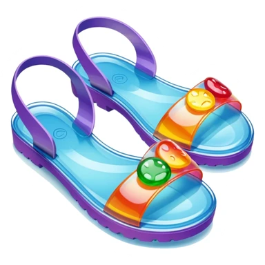 1990’s jelly sandals sticker