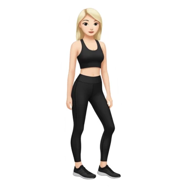 femme legging noir 42/44taille  sticker