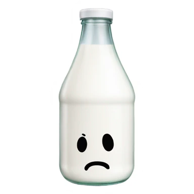 Broken milk bottle sticker