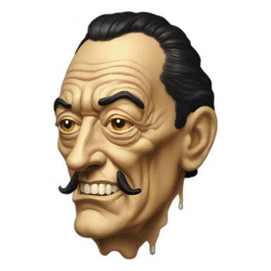 Salvador Dali Wounded doomguy sticker