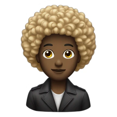 Noir coupe afro sticker