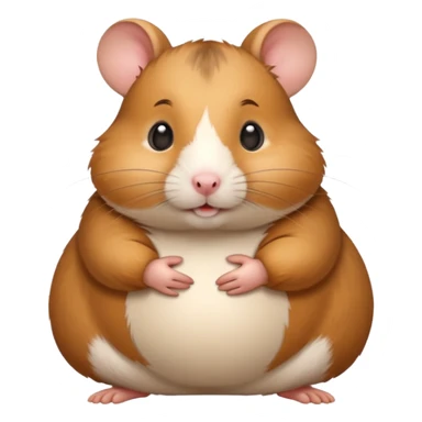 Hamster pregnant with baby sticker