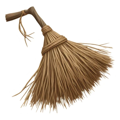 broom for witch sticker