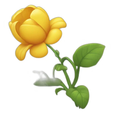 Cœur sur fleur sur planète sticker