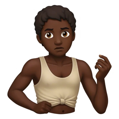 runaway slave realistic sticker