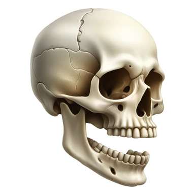 Skull with tongue  sticker