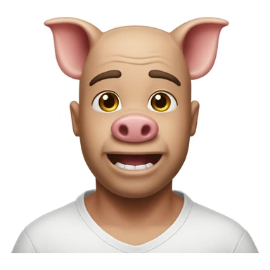 Make a pig um the Shake d sticker