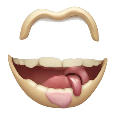 Bouche qui se mordi sticker