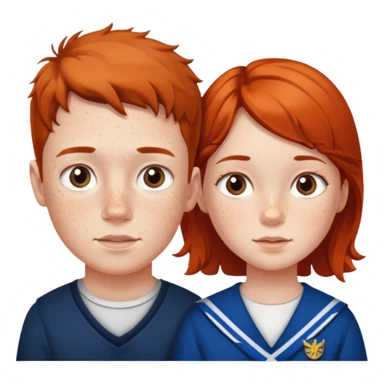 scottish boy and girl sticker