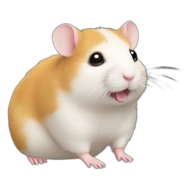 hamster on hamster sticker